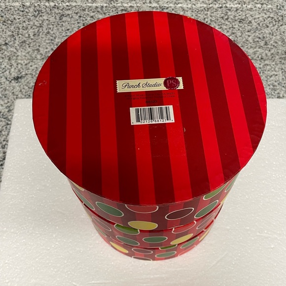 EUC “Punch Studio” Unique 3Tier Yellow, Red & Green Storage container with 1 Top - Picture 9 of 17